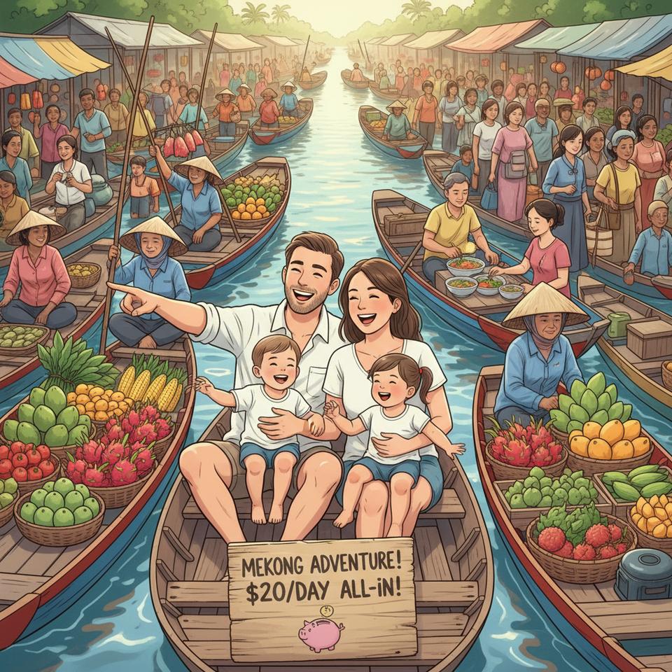 Vanishing into the Mekong on $20/day: Kid-Friendly Food Adventures with Babies